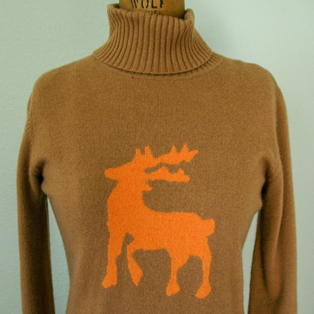 Designer Cashmere Reindeer Sweater